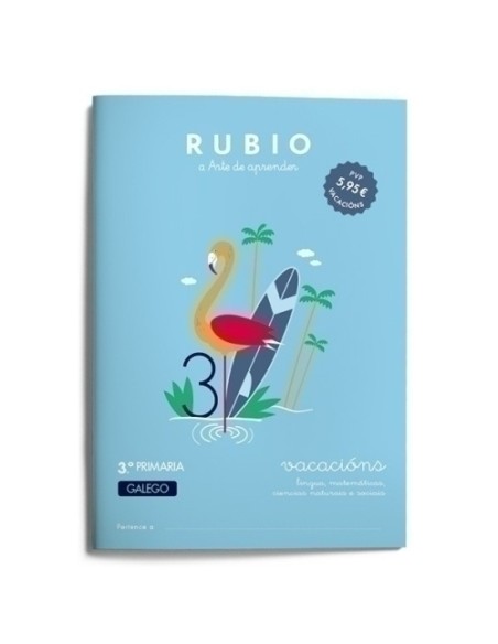 CUADERNO RUBIO GAL.VACACIONS 3º PRIM. - Pack de 5 unidades